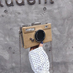 Vintage Camera Shaped Crossover Bag