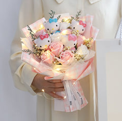 H. Kitty Plush Stuffed Doll Bouquet