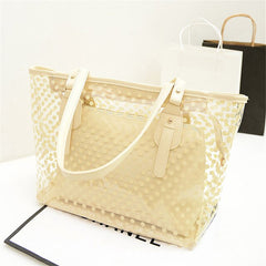 Pastel Clear Polka Dot Handbag