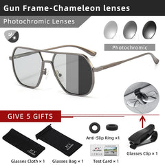 Aluminum Photochromic Sunglasses