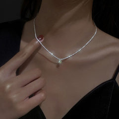 Sparkling High Collar Chain Necklace