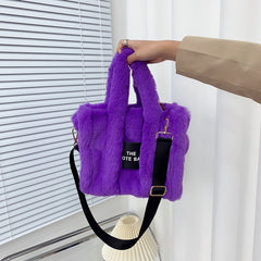 Faux Fur Tote Bag