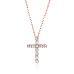 Women's Moissanite Cross Pendant