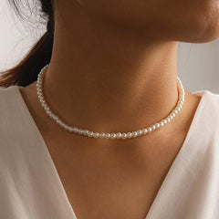 Sparkling High Collar Chain Necklace