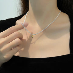 Sparkling High Collar Chain Necklace