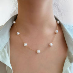 Sparkling High Collar Chain Necklace