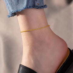 Minimalist Stainless Steel Anklet