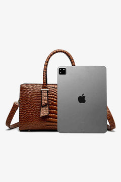 Textured PU Leather Handbag