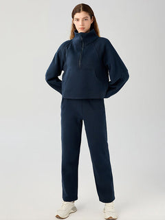 Half Zip Pocketed Active Sweatshirt