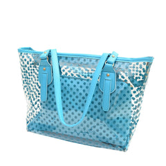 Pastel Clear Polka Dot Handbag