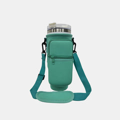 40 Oz Insulated Tumbler Cup Sleeve With Adjustable Shoulder Strap