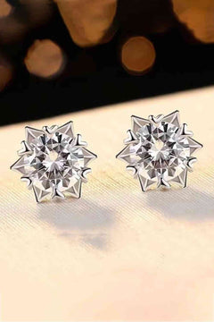 Stuck On You 4 Carat Moissanite Stud Earrings