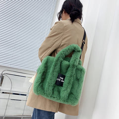 Faux Fur Tote Bag