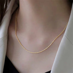 Sparkling High Collar Chain Necklace