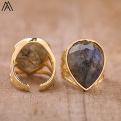 Teardrop Stone Ring