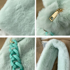 Fluffy Faux Fur Soft Shoulder Bag