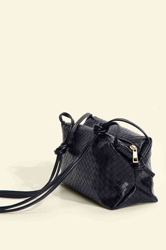 PU Leather Knot Detail Shoulder Bag