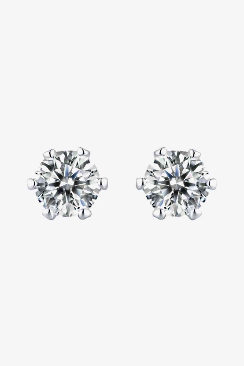 Good Days Ahead Moissanite Stud Earrings