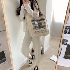 London Books Print Shoulder Bag