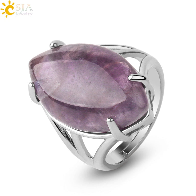 Natural Crystal Ring