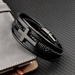 Men's Cross Bracelet