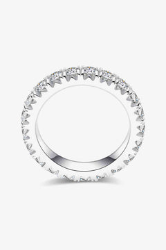 2.3 Carat Moissanite 925 Sterling Silver Eternity Ring