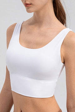 Scoop Neck Wide Strap Active Tank