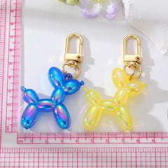 Balloon Animal Colorful Keychain