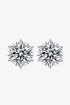 Stuck On You 4 Carat Moissanite Stud Earrings