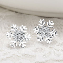 Christmas Snowflake Stud Earrings