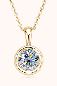 2 Carat Moissanite 925 Sterling Silver Necklace