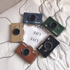 Vintage Camera Shaped Crossover Bag