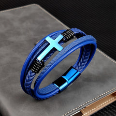 Men's Cross Bracelet